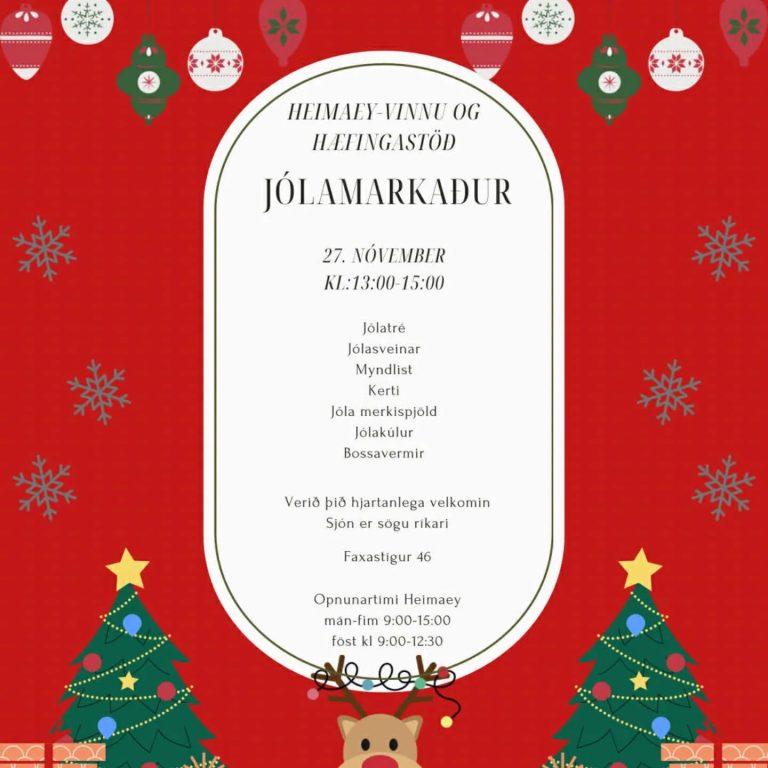auglýsing jól markaður